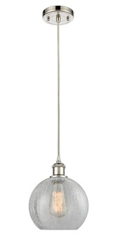 Athens - 1 Light - 8 inch - Polished Nickel - Cord hung - Mini Pendant (3442|516-1P-PN-G125)