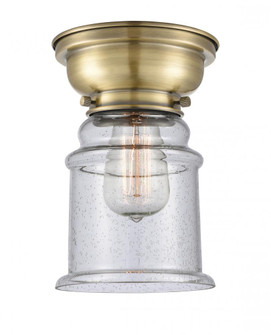 Canton - 1 Light - 6 inch - Antique Brass - Flush Mount (3442|623-1F-AB-G184-LED)