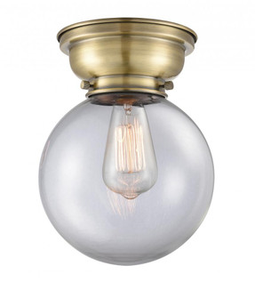 Beacon - 1 Light - 8 inch - Antique Brass - Flush Mount (3442|623-1F-AB-G202-8)