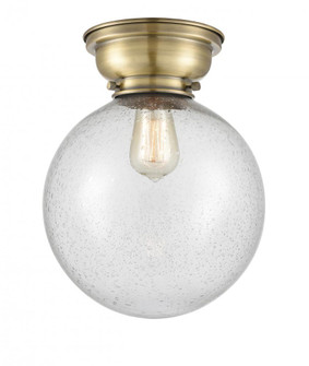 Beacon - 1 Light - 10 inch - Antique Brass - Flush Mount (3442|623-1F-AB-G204-10-LED)
