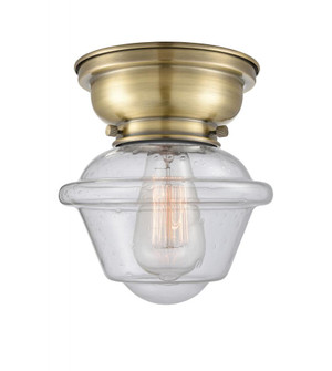 Oxford - 1 Light - 8 inch - Antique Brass - Flush Mount (3442|623-1F-AB-G534-LED)