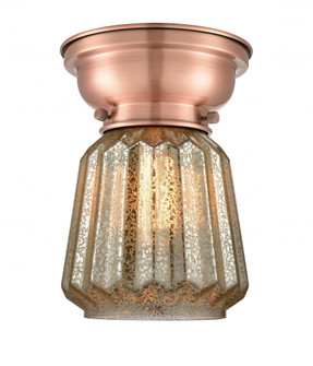 Chatham - 1 Light - 7 inch - Antique Copper - Flush Mount (3442|623-1F-AC-G146-LED)