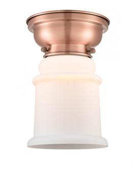 Canton - 1 Light - 6 inch - Antique Copper - Flush Mount (3442|623-1F-AC-G181-LED)