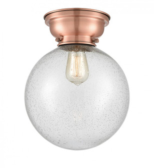 Beacon - 1 Light - 10 inch - Antique Copper - Flush Mount (3442|623-1F-AC-G204-10)