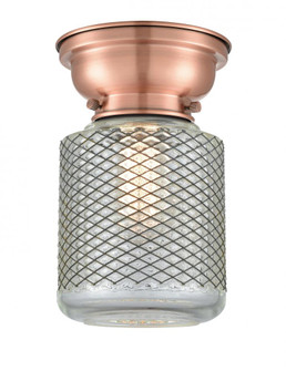 Stanton - 1 Light - 6 inch - Antique Copper - Flush Mount (3442|623-1F-AC-G262-LED)