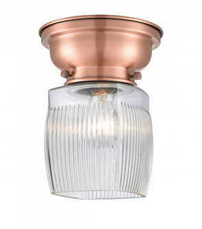 Colton - 1 Light - 6 inch - Antique Copper - Flush Mount (3442|623-1F-AC-G302)