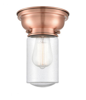 Dover - 1 Light - 6 inch - Antique Copper - Flush Mount (3442|623-1F-AC-G314)