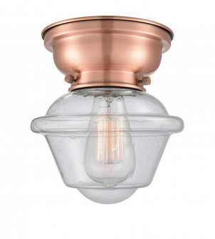 Oxford - 1 Light - 8 inch - Antique Copper - Flush Mount (3442|623-1F-AC-G534-LED)