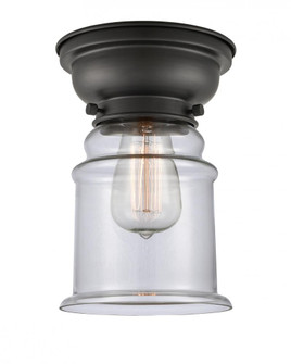 Canton - 1 Light - 6 inch - Matte Black - Flush Mount (3442|623-1F-BK-G182)
