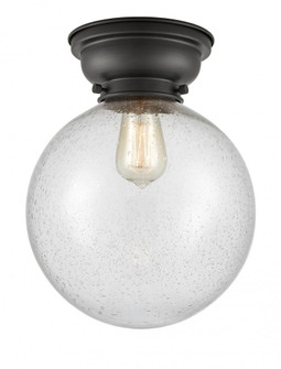 Beacon - 1 Light - 10 inch - Matte Black - Flush Mount (3442|623-1F-BK-G204-10)