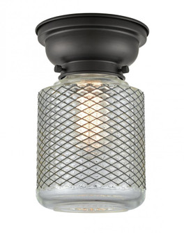 Stanton - 1 Light - 6 inch - Matte Black - Flush Mount (3442|623-1F-BK-G262)