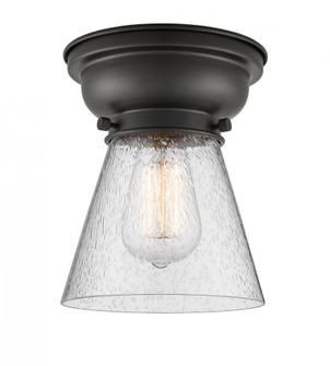 Cone - 1 Light - 6 inch - Matte Black - Flush Mount (3442|623-1F-BK-G64-LED)