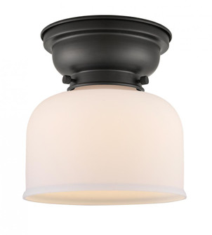 Bell - 1 Light - 8 inch - Matte Black - Flush Mount (3442|623-1F-BK-G71-LED)