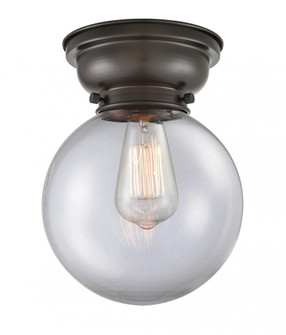 Beacon - 1 Light - 8 inch - Oil Rubbed Bronze - Flush Mount (3442|623-1F-OB-G202-8)