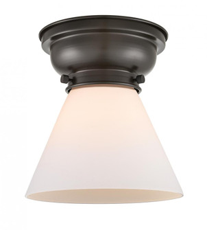 Cone - 1 Light - 8 inch - Oil Rubbed Bronze - Flush Mount (3442|623-1F-OB-G41)