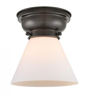 Cone - 1 Light - 8 inch - Oil Rubbed Bronze - Flush Mount (3442|623-1F-OB-G41-LED)