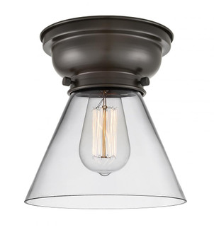 Cone - 1 Light - 8 inch - Oil Rubbed Bronze - Flush Mount (3442|623-1F-OB-G42-LED)