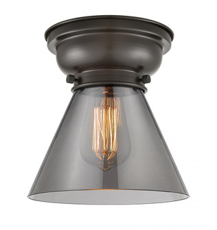 Cone - 1 Light - 8 inch - Oil Rubbed Bronze - Flush Mount (3442|623-1F-OB-G43)
