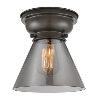 Cone - 1 Light - 8 inch - Oil Rubbed Bronze - Flush Mount (3442|623-1F-OB-G43-LED)