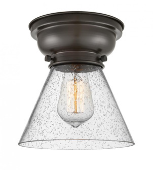Cone - 1 Light - 8 inch - Oil Rubbed Bronze - Flush Mount (3442|623-1F-OB-G44)