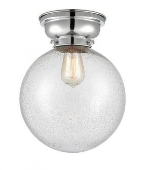 Beacon - 1 Light - 10 inch - Polished Chrome - Flush Mount (3442|623-1F-PC-G204-10-LED)