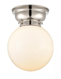 Beacon - 1 Light - 8 inch - Polished Nickel - Flush Mount (3442|623-1F-PN-G201-8)