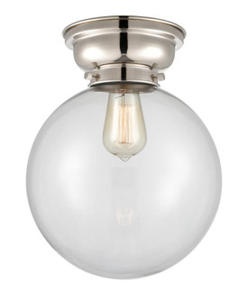 Beacon - 1 Light - 10 inch - Polished Nickel - Flush Mount (3442|623-1F-PN-G202-10)