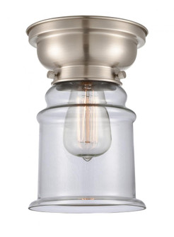 Canton - 1 Light - 6 inch - Brushed Satin Nickel - Flush Mount (3442|623-1F-SN-G182)