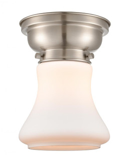 Bellmont - 1 Light - 6 inch - Brushed Satin Nickel - Flush Mount (3442|623-1F-SN-G191)