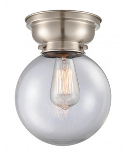 Beacon - 1 Light - 8 inch - Brushed Satin Nickel - Flush Mount (3442|623-1F-SN-G202-8-LED)