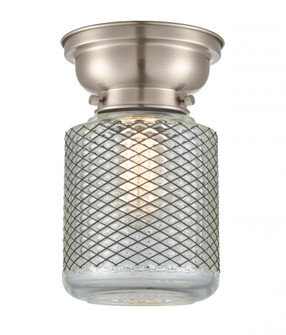 Stanton - 1 Light - 6 inch - Brushed Satin Nickel - Flush Mount (3442|623-1F-SN-G262)