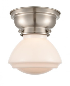 Olean - 1 Light - 7 inch - Brushed Satin Nickel - Flush Mount (3442|623-1F-SN-G321-LED)