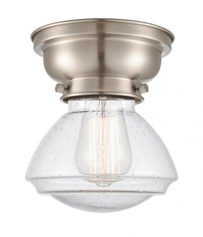 Olean - 1 Light - 7 inch - Brushed Satin Nickel - Flush Mount (3442|623-1F-SN-G324-LED)