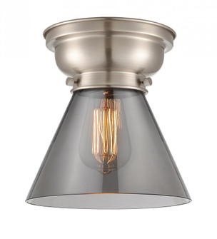 Cone - 1 Light - 8 inch - Brushed Satin Nickel - Flush Mount (3442|623-1F-SN-G43)