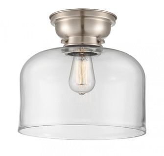 Bell - 1 Light - 12 inch - Brushed Satin Nickel - Flush Mount (3442|623-1F-SN-G72-L)