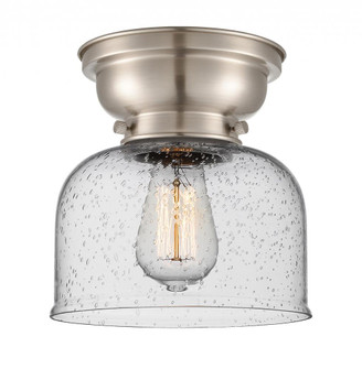 Bell - 1 Light - 8 inch - Brushed Satin Nickel - Flush Mount (3442|623-1F-SN-G74)