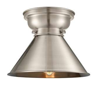 Briarcliff - 1 Light - 10 inch - Brushed Satin Nickel - Flush Mount (3442|623-1F-SN-M10-SN-LED)