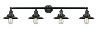 Railroad - 4 Light - 44 inch - Matte Black - Adjustable Bath Vanity Light (3442|215-BK-M6)