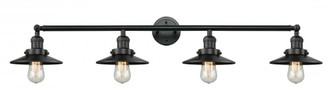 Railroad - 4 Light - 44 inch - Matte Black - Adjustable Bath Vanity Light (3442|215-BK-M6-LED)