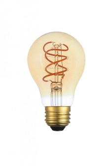 LED Decorative Helix Vertical 2000k Nostalgic Filament 6 Watts 300 Lumens Amber Tint A19 Light Bulb (758|A19LED301-6PK)