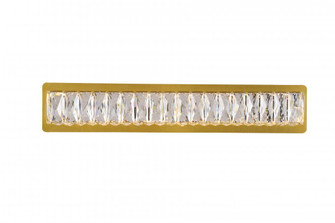 Monroe Integrated LED Chip Light Gold Wall Sconce Clear Royal Cut Crystal (758|3502W24G)