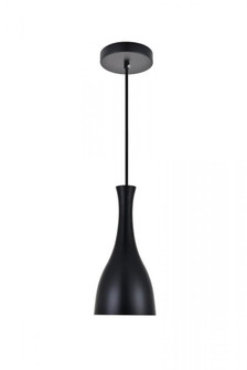 Aiken 1 Light Black Pendant (758|LD2407BK)