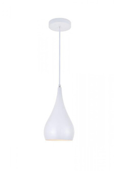 Nora 1 Light White Pendant (758|LDPD2001WH)