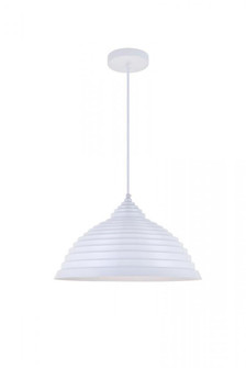 Circa 1 Light White Pendant (758|LDPD2044WH)