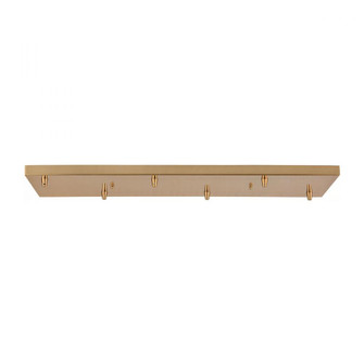 Pendant Options 6-Hole Linear Pan for Pendants in Satin Brass (91|6RC-SB)