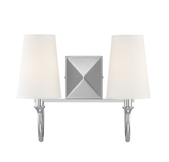 Cameron 2-Light Bathroom Vanity Light in Polished Nickel (128|8-2542-2-109)