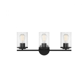 Marshall 3-Light Bathroom Vanity Light in 
Matte Black (128|8-8020-3-BK)