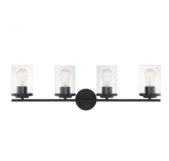 Marshall 4-Light Bathroom Vanity Light in 
Matte Black (128|8-8020-4-BK)
