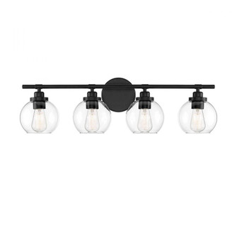 Carson 4-Light Bathroom Vanity Light in Matte Black (128|8-4050-4-BK)