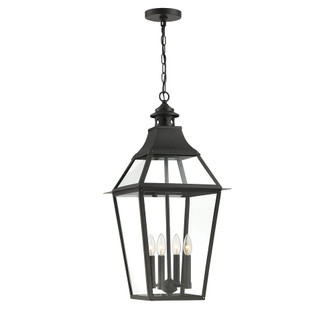 Jackson Black With Gold Highlighted 4 Light Outdoor Pendant (128|5-723-153)